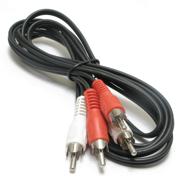 Dual RCA Patch Cord, 6 Foot, Stereo, Red White