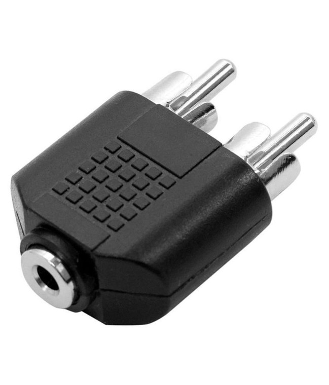 Female Stereo 3.5mm To Dual RCA Male Adapter / Splitter