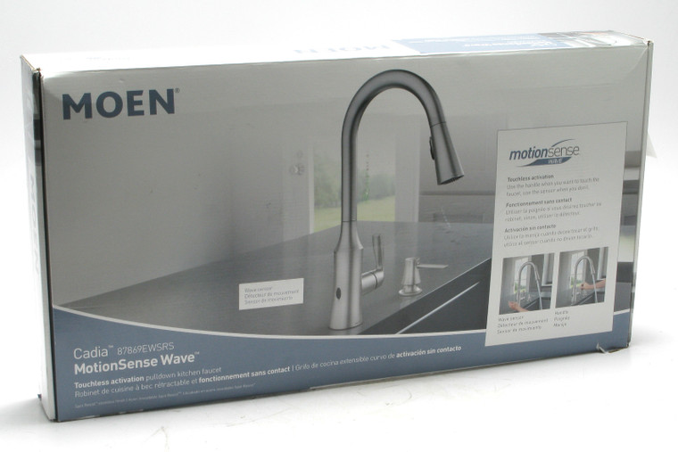 Moen 87869EWSRS Cadia MotionSense Wave Touchless Kitchen Faucet, For Parts