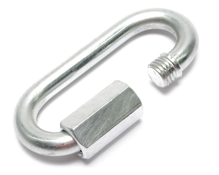 Steel Screw Quick Link, Zinc-Plated, 3/8 Inch