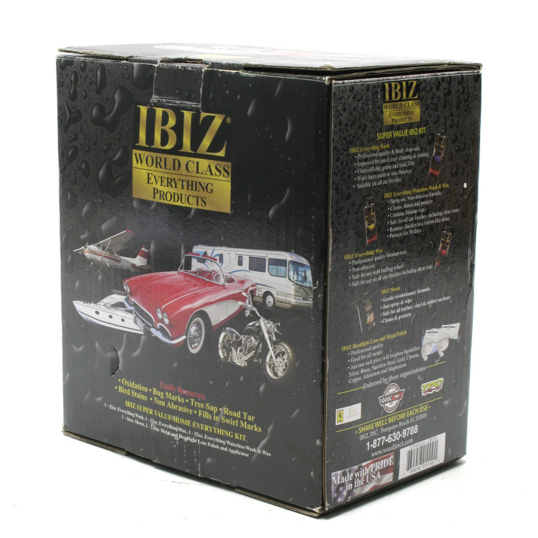 IBIZ Super Value Home Everything Kit, Wash, Wax, Sheen