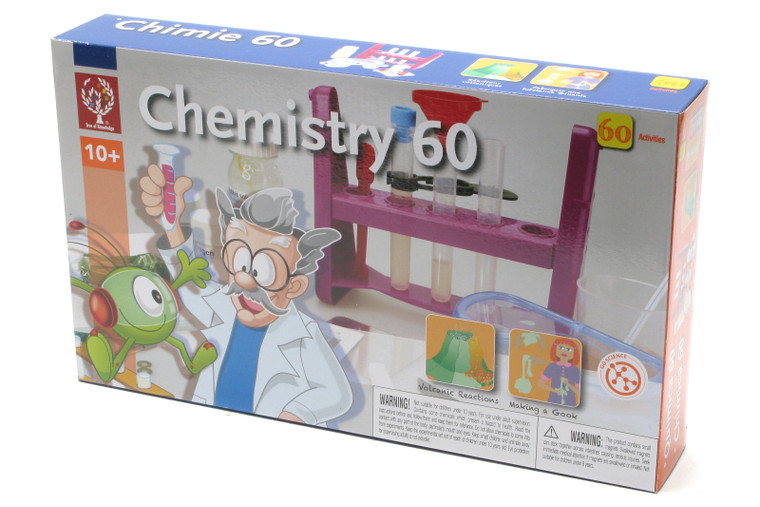 Elenco EDU 7075, Chemistry 60 Set, For Ages 10 +