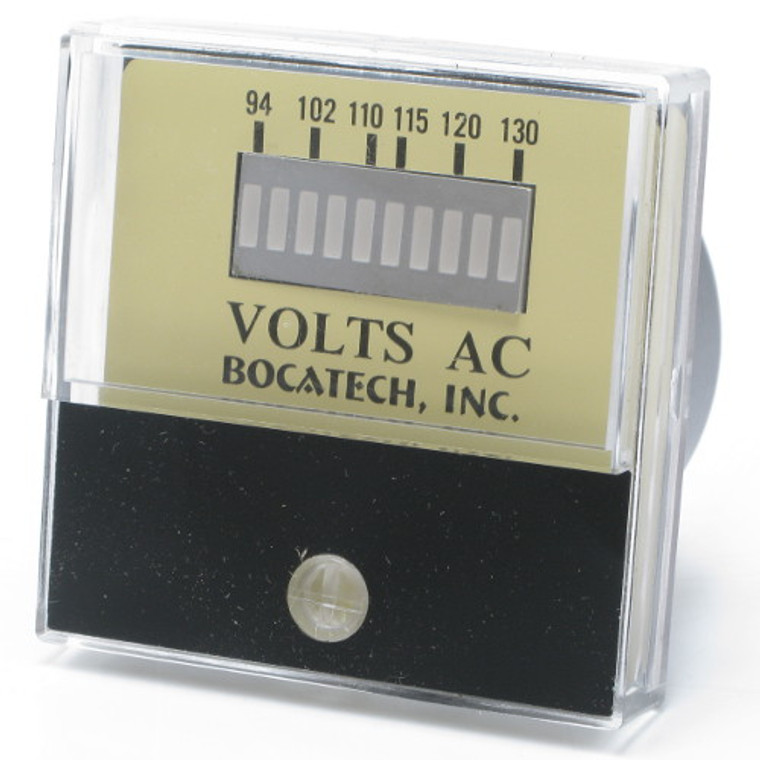 94-130 Volt AC Panel Meter with 10 LED Bar Display