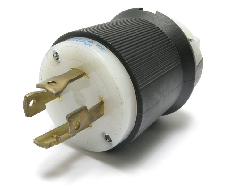 Hubbell HBL2721 NEMA L15-30P 250V 30 Amp 3-Phase Twist Lock Male Plug