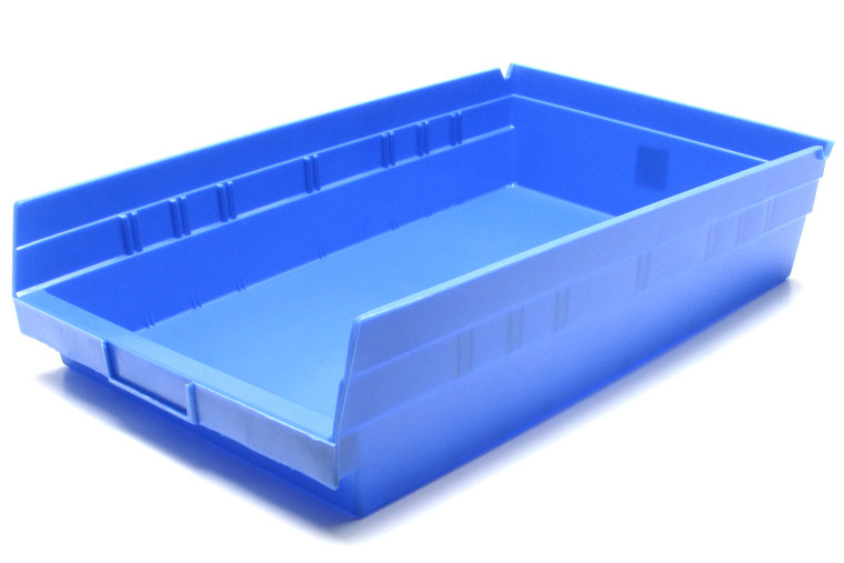 Akro-Mils 30178 Plastic Nesting Storage Bins, Blue, 4x18x11, 12pc case