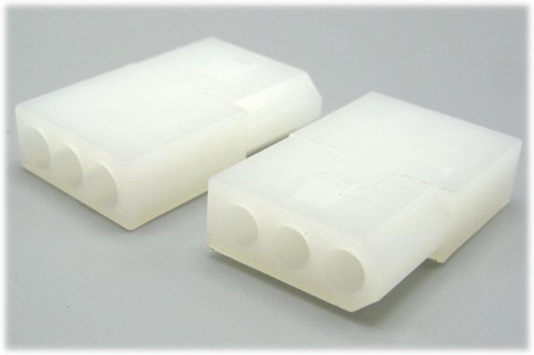 Molex 03061032 .062" Pin & Socket Receptacle Housing, 3 circuit, Natural, 150pcs