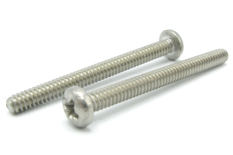 Steel Bolts/Machine Screw, #6-32 x 1-1/2'' Phillips Pan Head, 100 Piece Lot