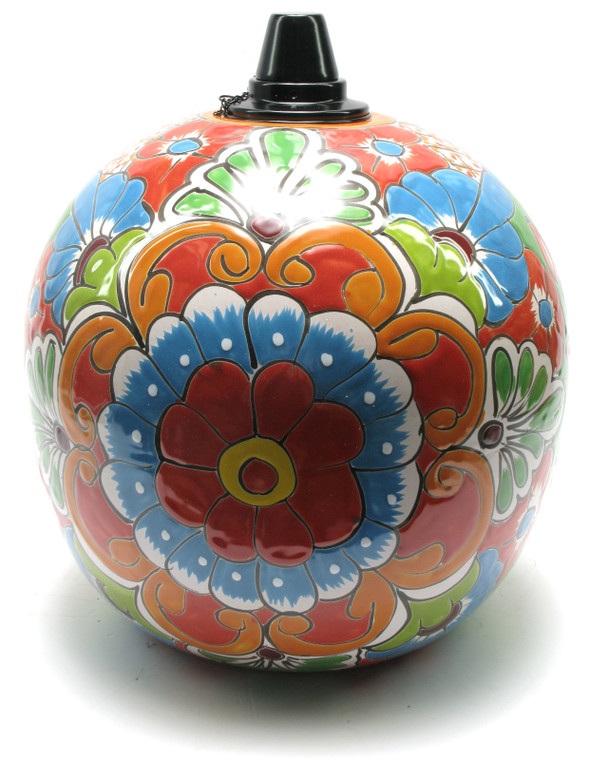 StyleCraft Talavera Style Patio Torch, Moroccan Design