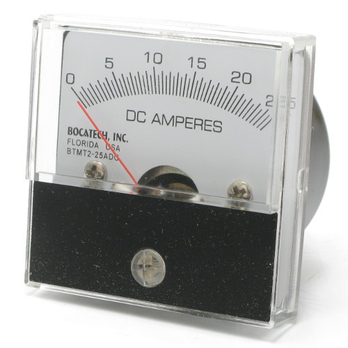 0 - 25 Amp DC Analog Panel Meter