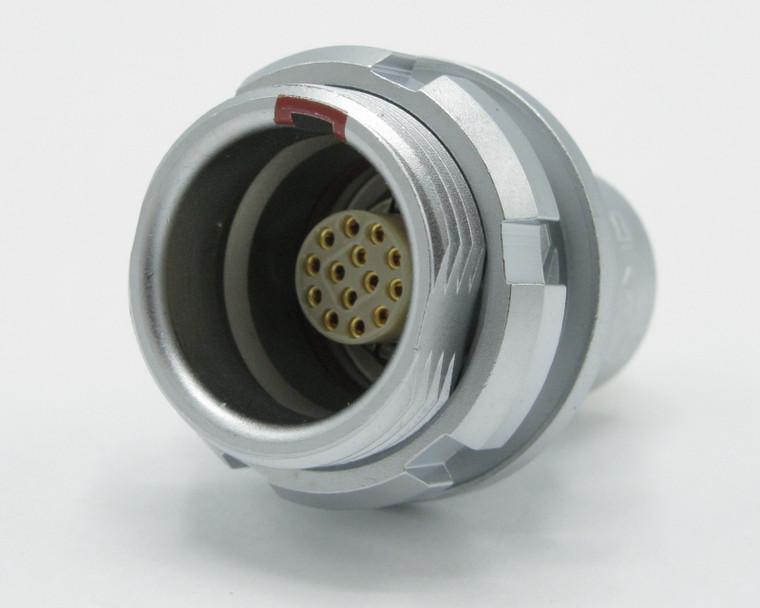 Lemo HEG.1k.314.CLLP, Connector 14 Pin Female, Panel Mount, Push-Pull