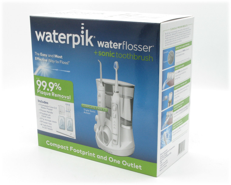 Waterpik Complete Care 5.0 Water Flosser & Sonic Toothbrush, White