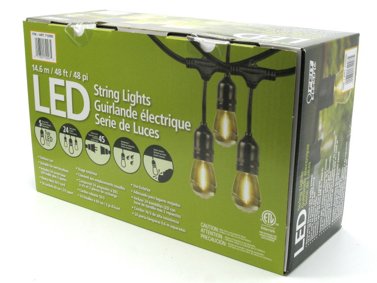 Feit Electric 48' LED Filament Outdoor String Light Set