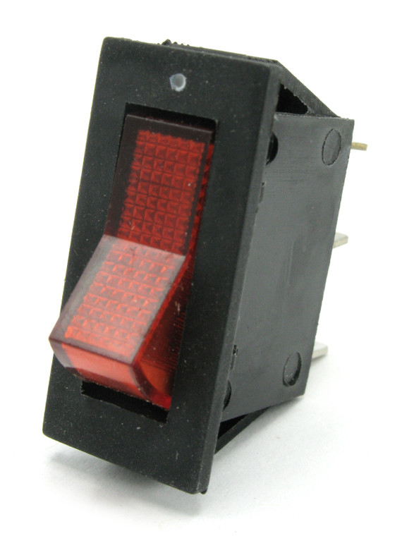 Illuminated Rocker Switch, SPST, On-Off, 20 Amp / 125 Volt AC