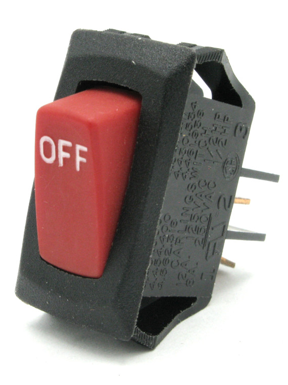 Carling Rocker SPST-NO Engine Kill Switch, 125VAC, 12 Amp, 1/2HP