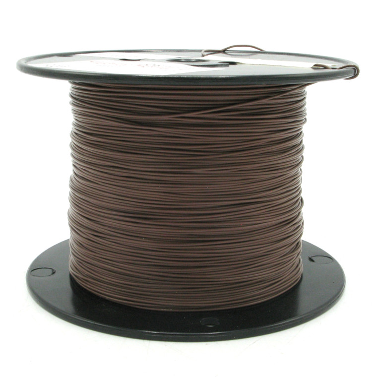M16878/4BFE1 22AWG Silver Plated, PTFE Teflon Jacketed Wire, Brown, 100ft