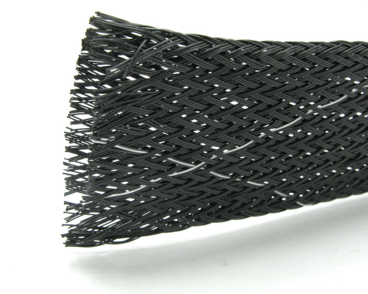 Alpha Wire GRP-120 Expandable Braided Polyester Sleeving, 1-1/4 Inch, 25ft