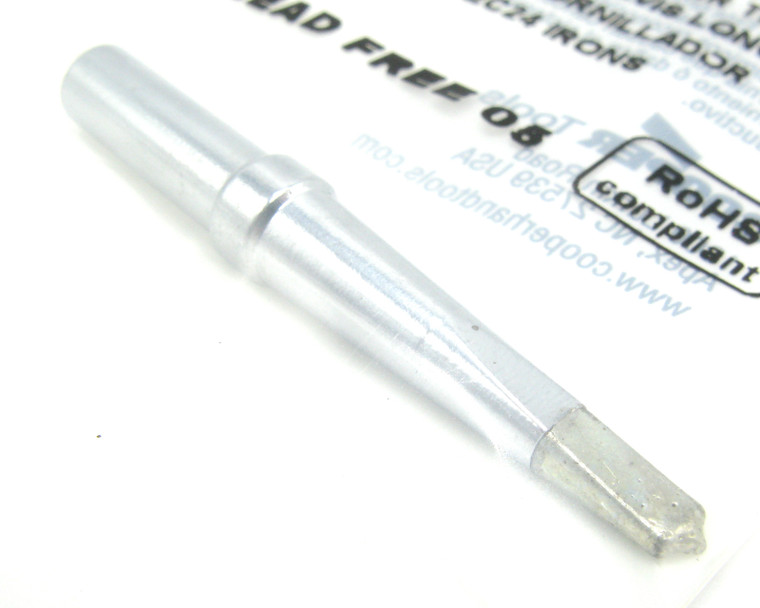 Weller ETM, 1/8" ET Long Screwdriver Soldering Tip, 2 pc Lot