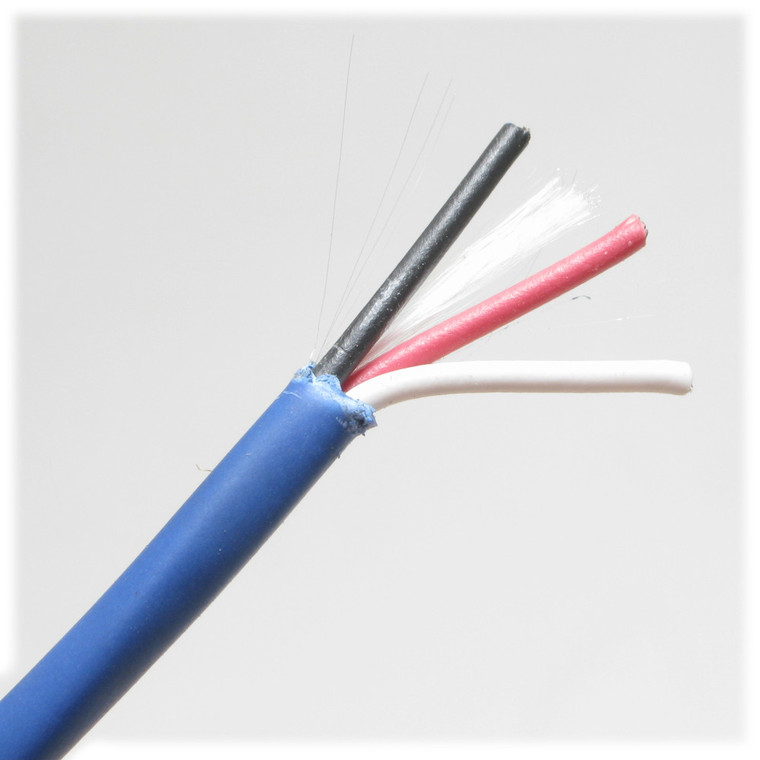 20 Awg 3 Conductor 7 Strand Blue Jacket, CMP