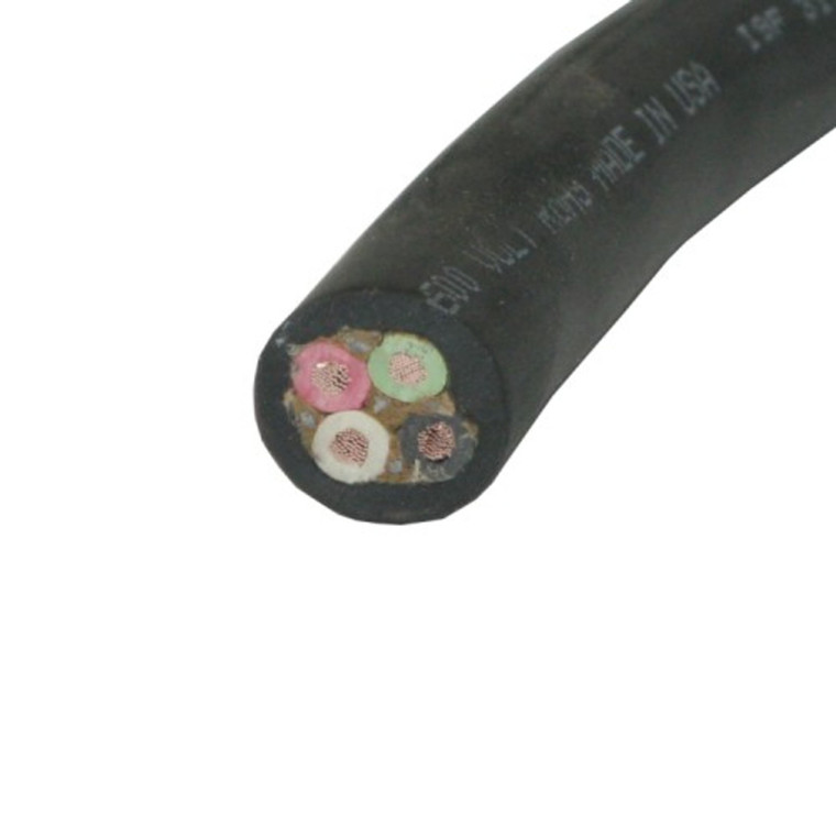 SOW 12/4, 12 AWG Bare Copper EPDM Insulated Wire, Black