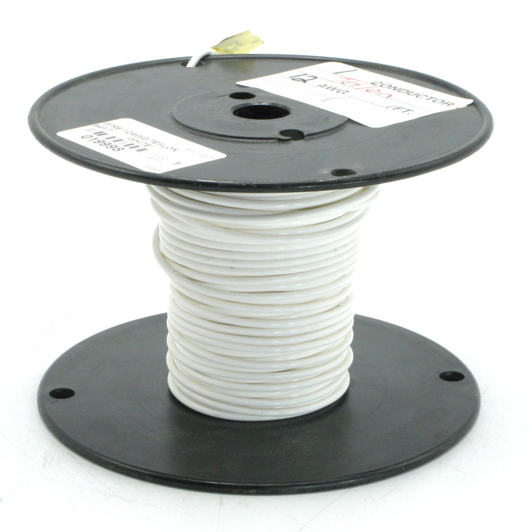 M16878/4 12AWG White PTFE Silver Plated Copper E12 19 Wire, 94ft M16878/4 12AWG White PTFE Silver Plated Copper E12 19 Wire, 94ft