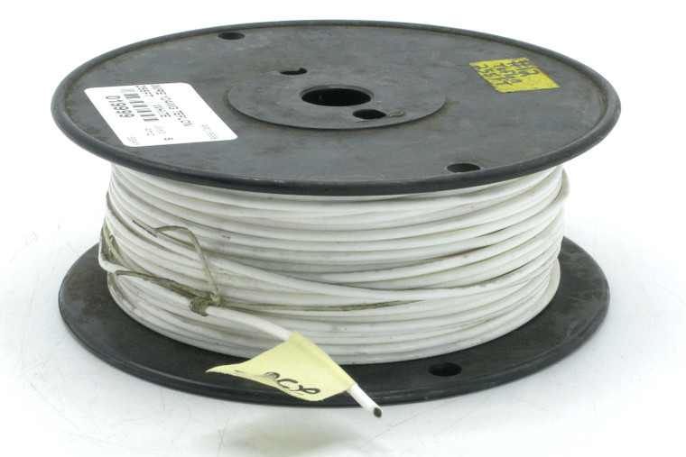 M16878/4 12AWG White PTFE Silver Plated Copper E12 19 Wire, 255ft