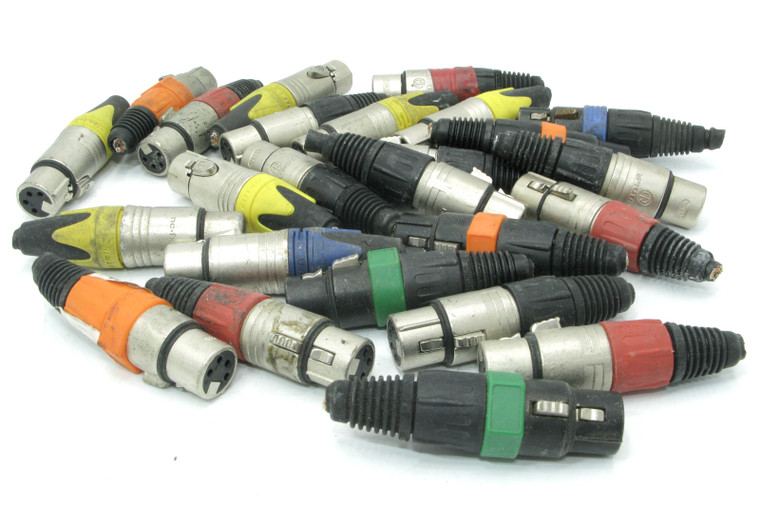 4 Pin XLR Female Solder Connector, 25pc