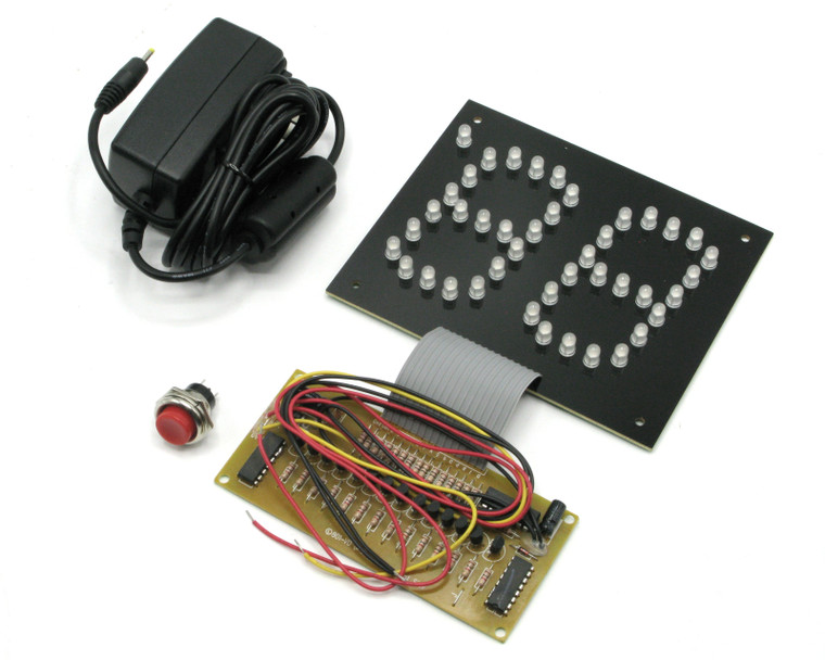 LED Up Counter, 2 Digit Display, Non-resettable