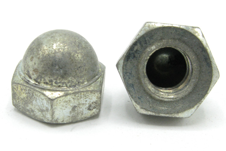 1/4-20 Steel Acorn Cap Nut, 7/16" Hex, 15pc