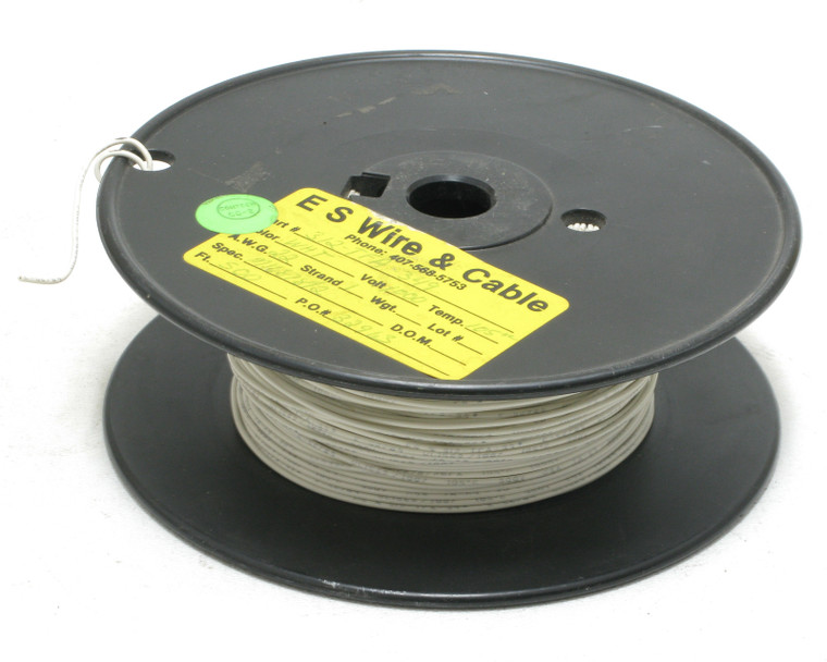 22AWG Solid Hookup Wire, 1000V, White M16878/2BEA, 500ft 22AWG Solid Hookup Wire, 1000V, White M16878/2BEA, 500ft