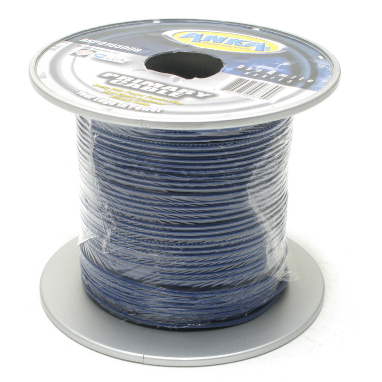 16AWG Super Flexible Automotive Primary Wire, 100% Copper, Blue, 300ft