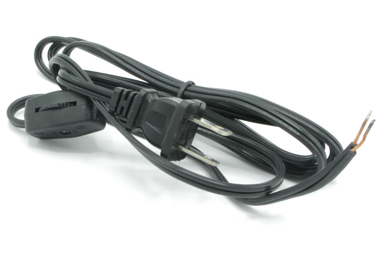 Power Cord, 18/2, SPT-1, With Inline Thumbwheel Switch