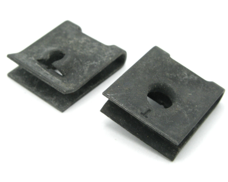 #8-32 Steel Type U Clip Nuts, 0.741" x 0.626 x 0.282", 100pc