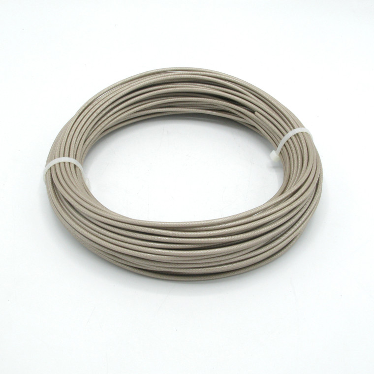 RG180B/U Silver Plated PTFE Coax Cable, Tan, 100 Foot