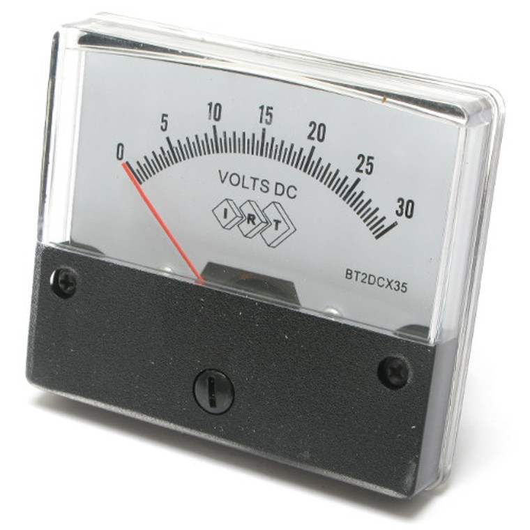 0 - 30 Volt DC Analog Panel Meter with 0.5 Volt Divisions