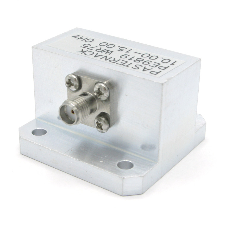 Pasternack PE9819 WR75 Square Flange to SMA Female Waveguide to Coax Adapter