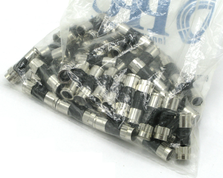 PPC Belden  Universal Brass Compression F-Connector for RG-6, 50pc