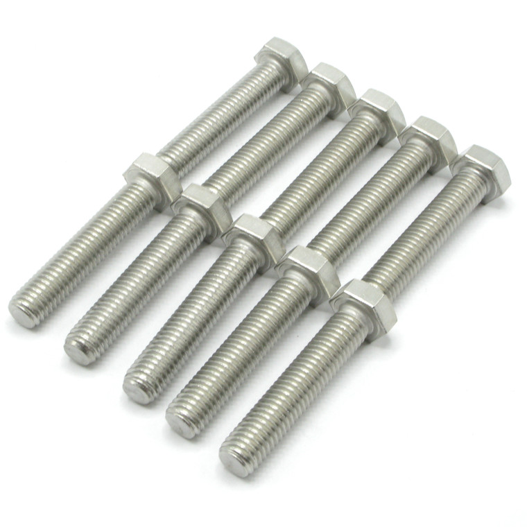 1/2"-13 x 2-1/2" Stainless Steel 316, Hex Bolts, 10pk 1/2"-13 x 2-1/2" Stainless Steel 316, Hex Bolts, 10pk