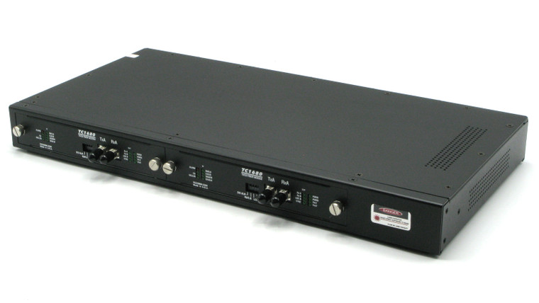 TC Communications TC1680 T3/E3 Fiber Optic Modem, pair, w/rackmount