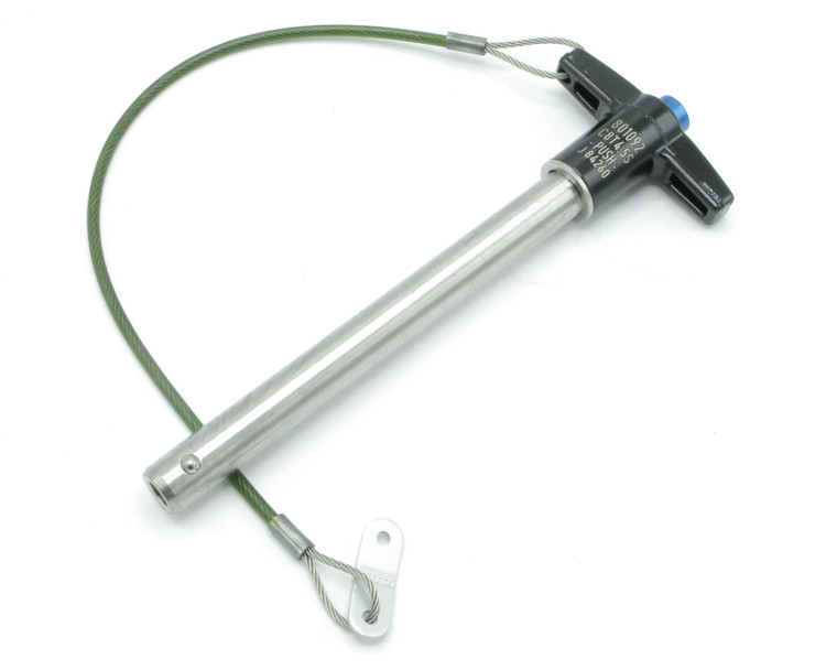 Jergens 801092 Stainless Steel Kwik-Lok T-Handle Quick-Release Pin, 1/2" x 4.5"