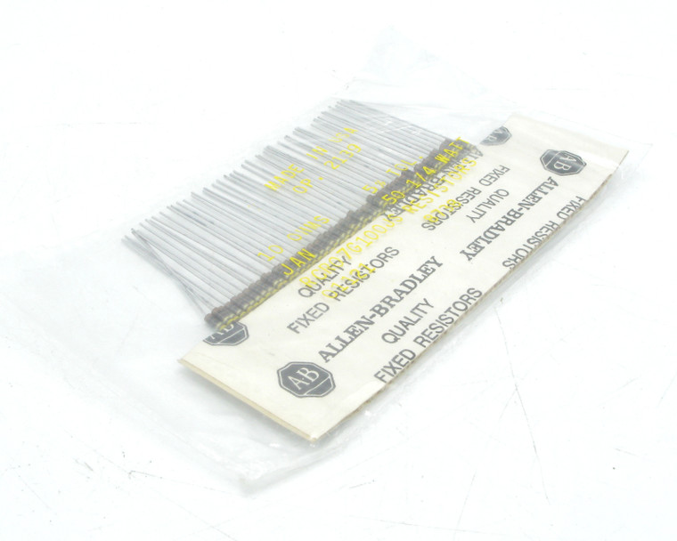 Allen-Bradley RCR07G100JS 10.0 ohm, 5%, 1/4W Axial Lead Resistor, 50pcs