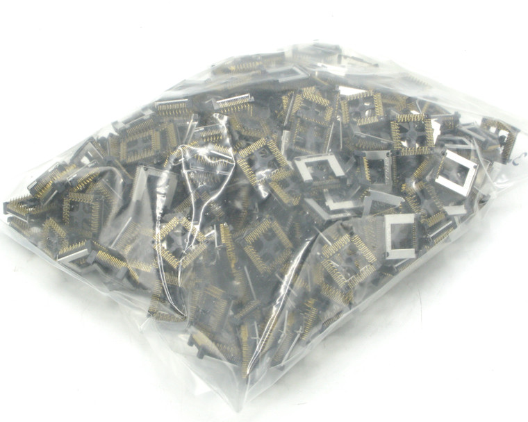 Used PLCC Sockets for Gold Scrap, 3.85lbs Total Weight