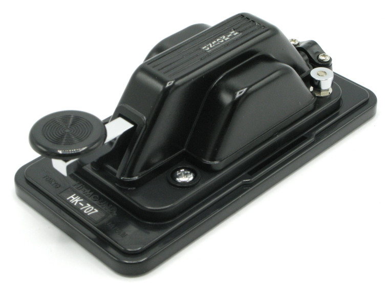 Hi-Mound HK-707 Low-Profile Straight Telegraph Key with Black Cover