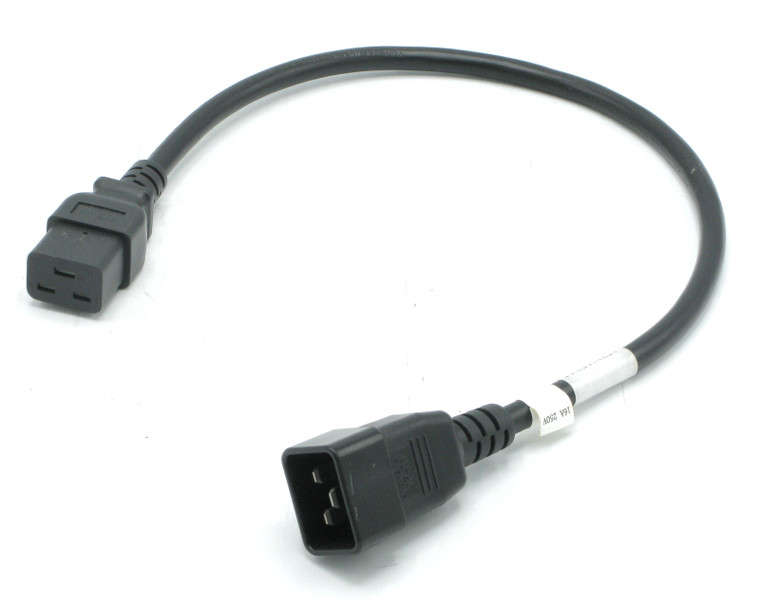 IEC320 C20 to IEC320 14 AWG Power Cord, 15A, 2ft