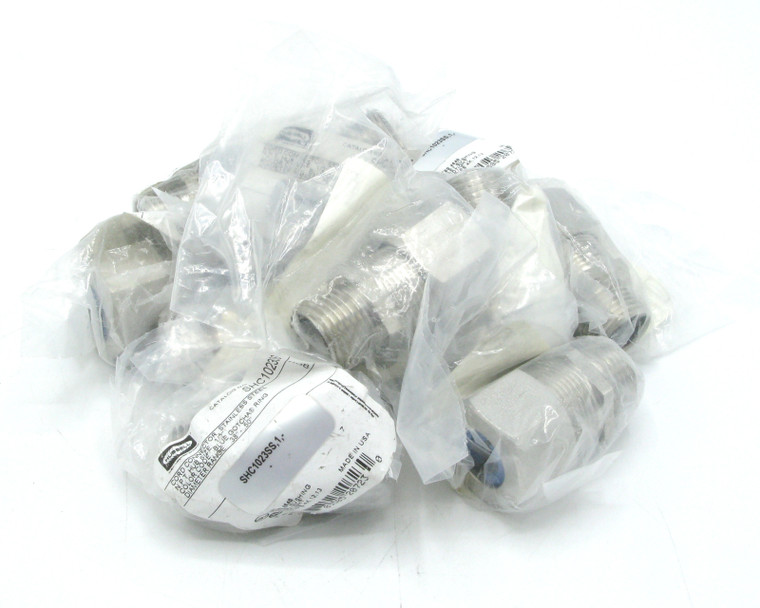 Hubbell SHC1023SS 1/2" Stainless Steel Cord Connectors, Straight Male, 11pc Hubbell SHC1023SS 1/2" Stainless Steel Cord Connectors, Straight Male, 11pc