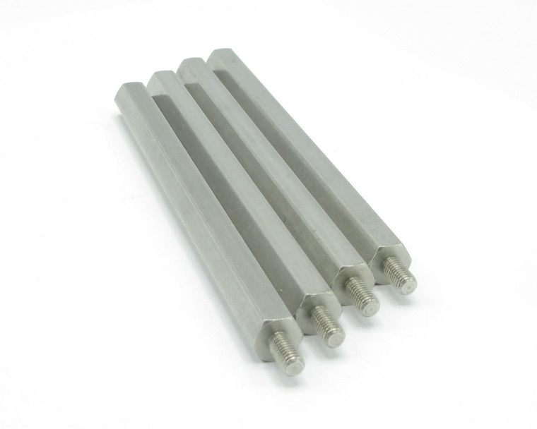 Stainless Steel Hex Male/Female Standoff, #10-32, 4 Piece Lot