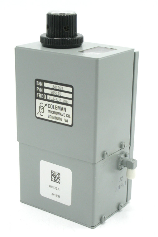 Coleman Microwave Co. 205170 Tunable Bandpass Filter