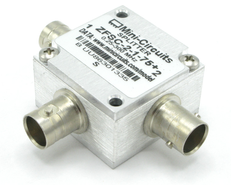 Mini Circuits ZFSC-2-1-75+ 75-Ohm Coaxial Power Splitter/Combiner