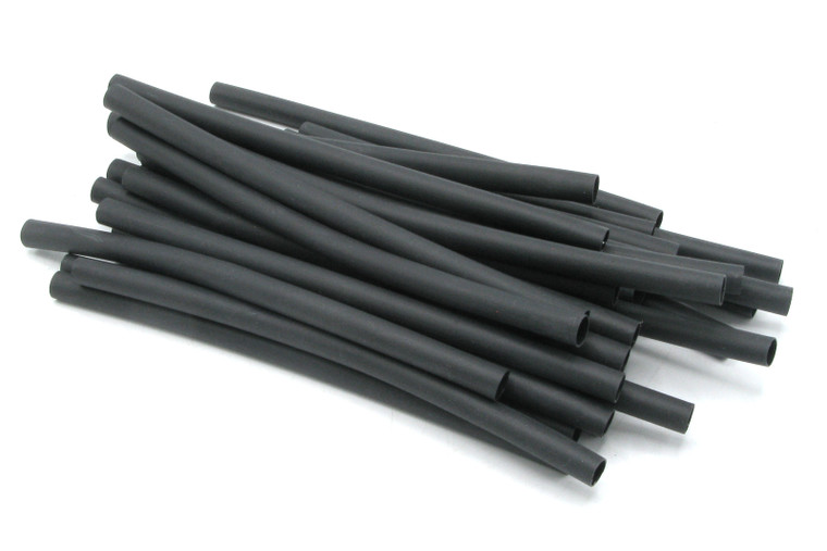 NSPA HST205B Flex Dual Wall Heat Shrink, 1/4" ID x 6", Black, 30-pack