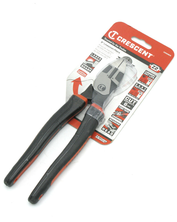 Crescent Z20508CG 8-inch Linesman Pliers, Cushion Grip