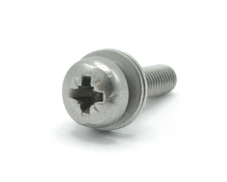 M3 x 12mm Phillips Pan Head Machine Screws w/Washer, Stainless Steel, 250pcs